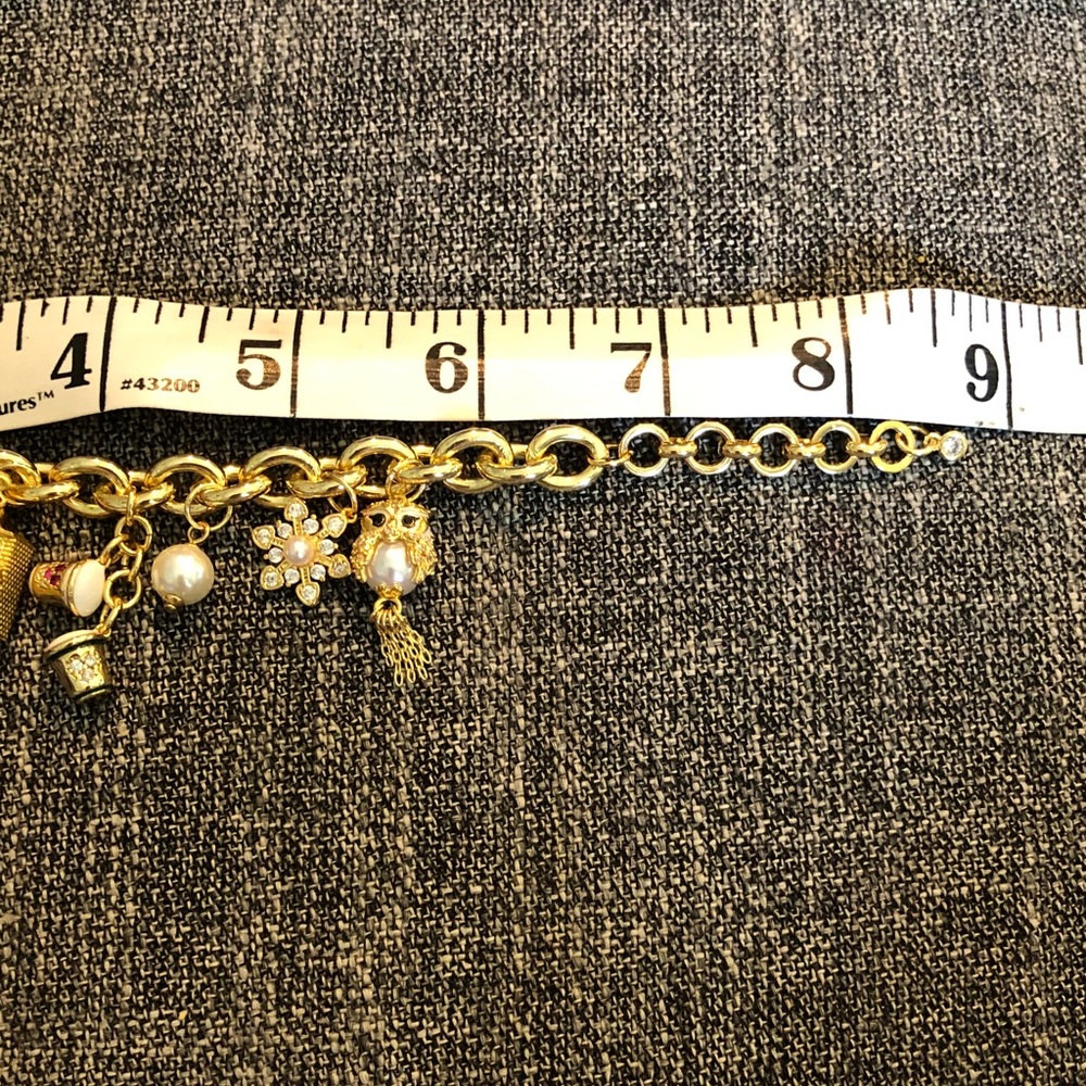 kate spade Gold-tone Multicharm Bracelet with Enamel Accents - Picture 9 of 12